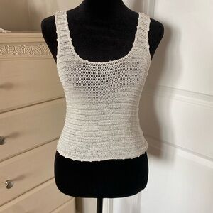 Vintage Handmaiden Women's Cream Knit Tank Top